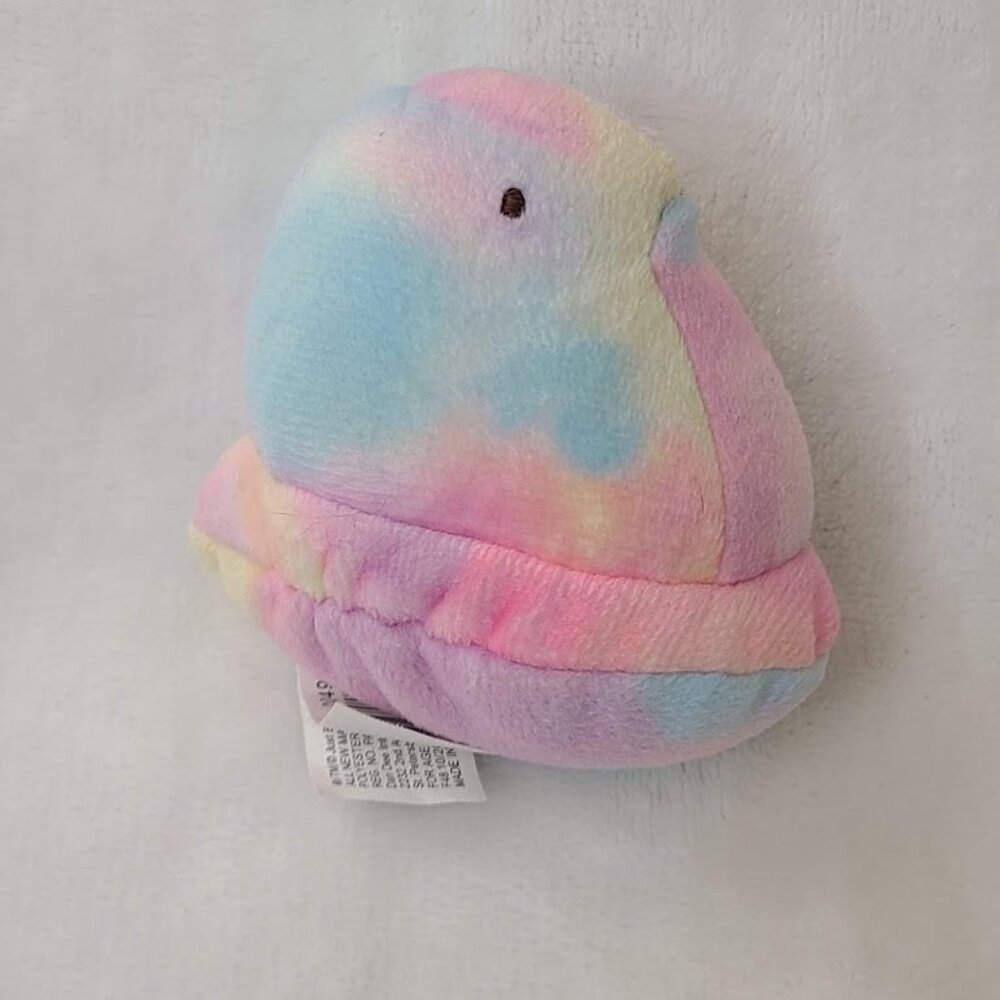 Peeps Rainbow Tie Dye Baby Chick Plush Stuffed Animal 3" - Picture 2 of 7